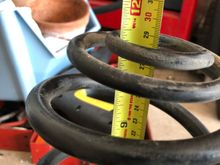 Static height is about 11 3/8 or 1/2 inches