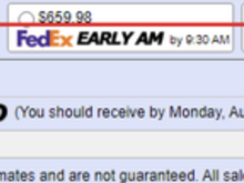 I see, not overnight, but Thursday August 4 9:30 am. 
The difference in price for the other brand could be because of shipping location possibly closer to your address