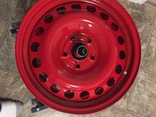A hot boil, quick sandblasting, and powder coating