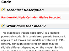 No correction required, the code is about a random misfire, not a specific cylinder