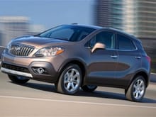 2013 Buick Encore front view in motion