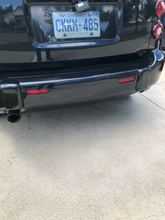 Fresh painted rear bumper cover 