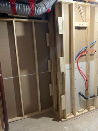 These walls are on the family room side. 