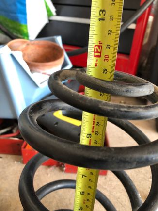 Static height is about 11 3/8 or 1/2 inches