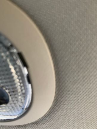 On either end of the light?