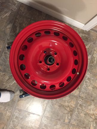 A hot boil, quick sandblasting, and powder coating