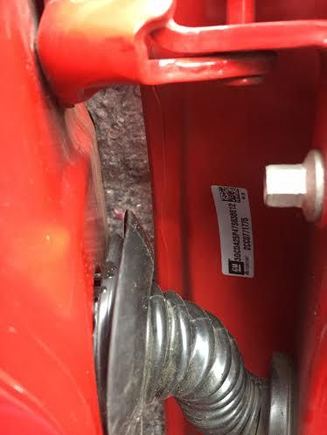 This isn’t seated and can allow water into the cabin