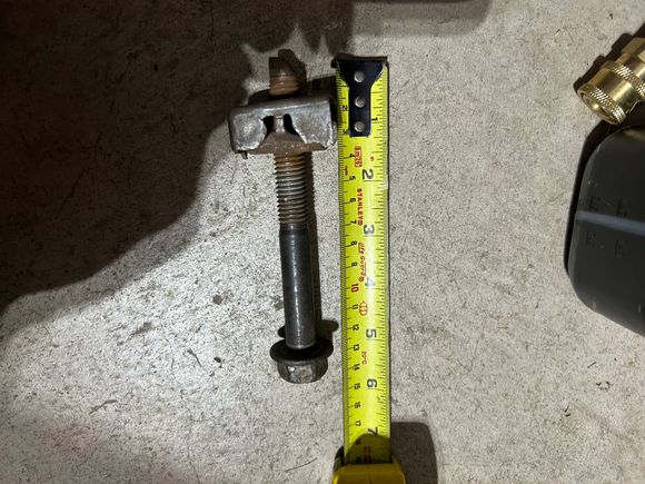 The bolt is 5 “ or 13 mm long