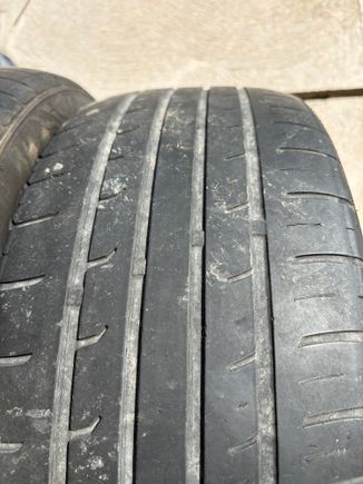 Mostly the wear is even across the tread