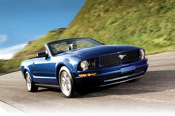 convertible blue