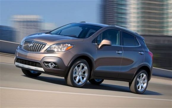 2013 Buick Encore front view in motion