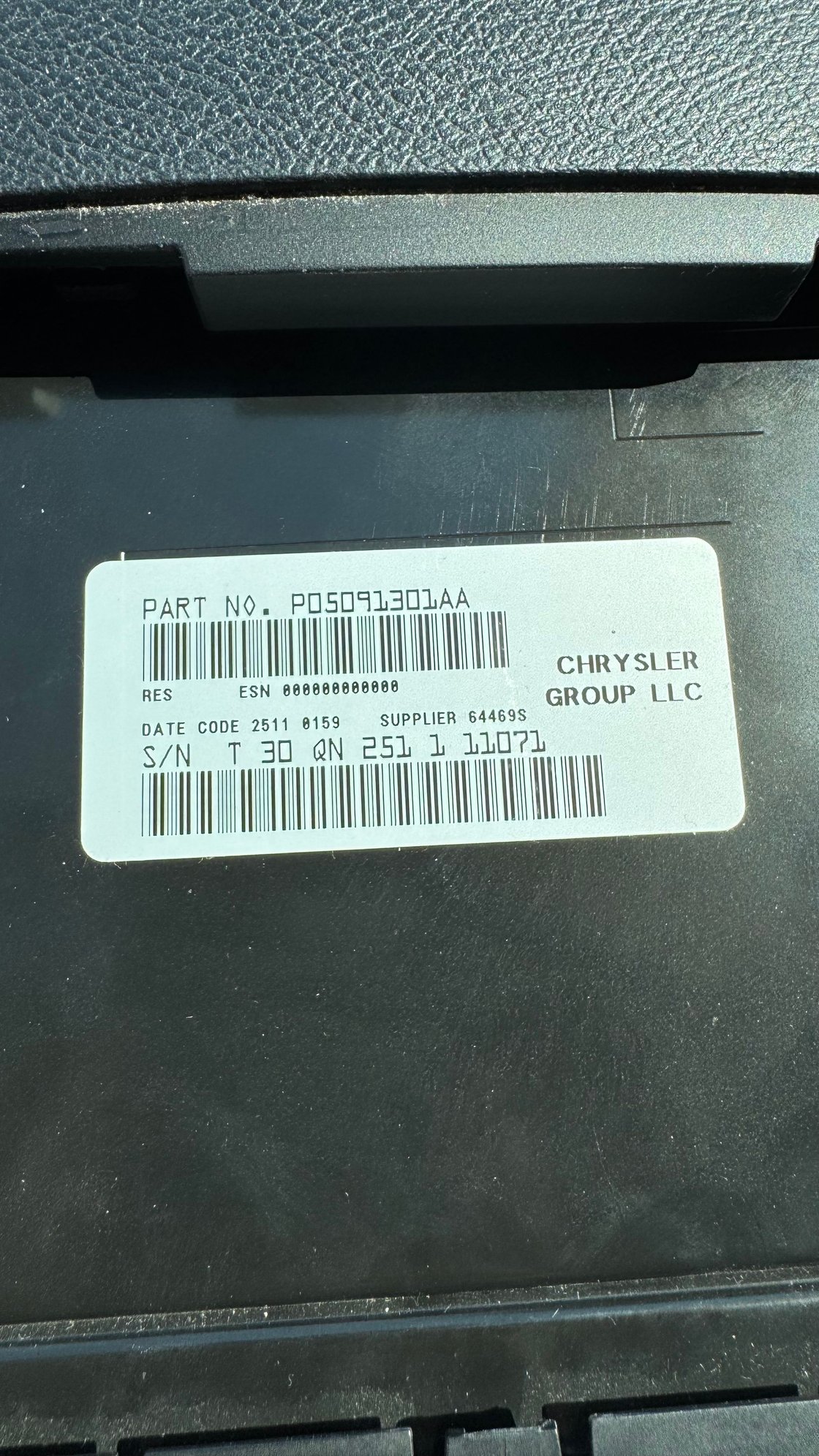 in need of code, can anyone help? my vin 2c4rdgcg2fr735137. thanks