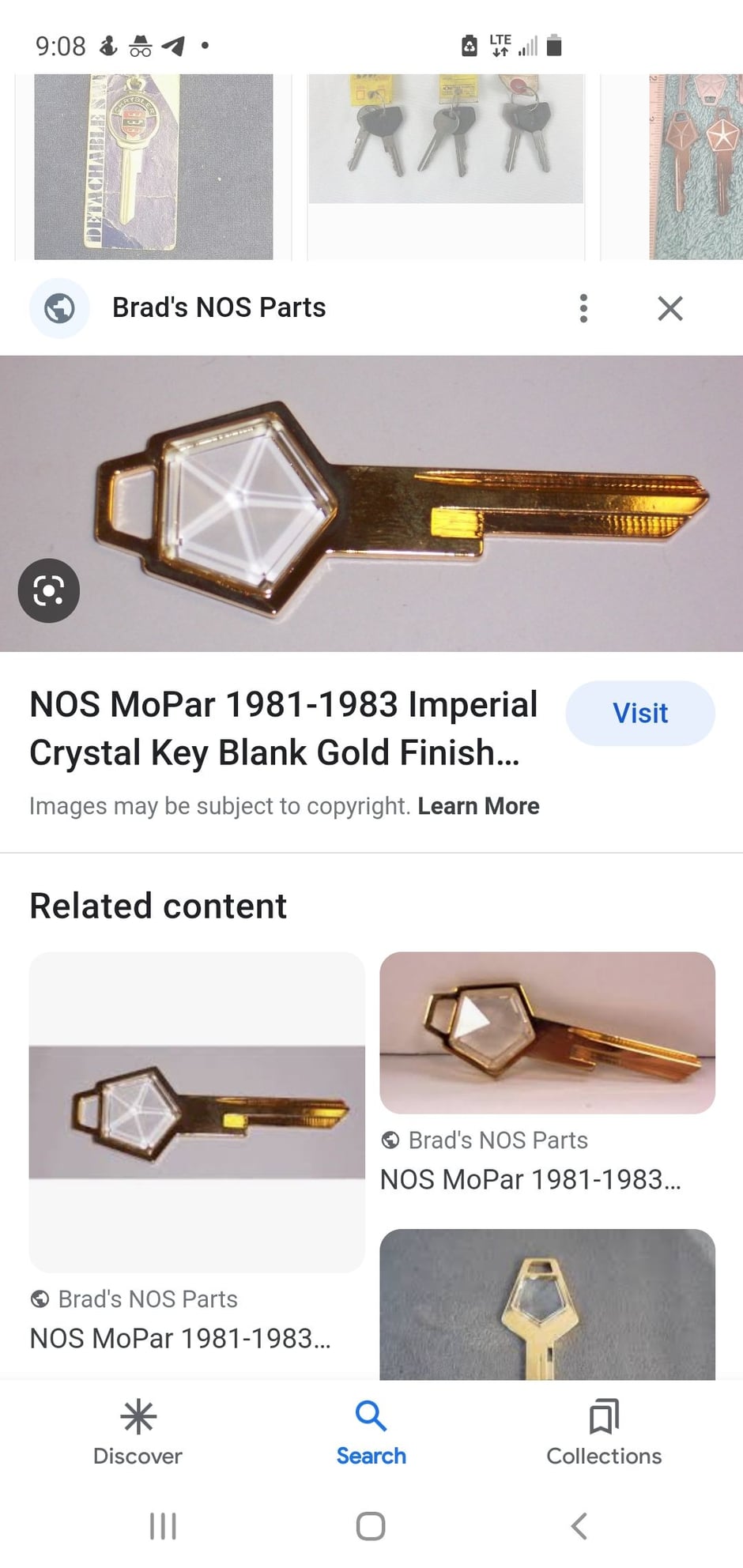 Miscellaneous - Looking for crystal key for 89 landau - New or Used - 1988 to 1990 Chrysler New Yorker - New Hope, PA 18938, United States