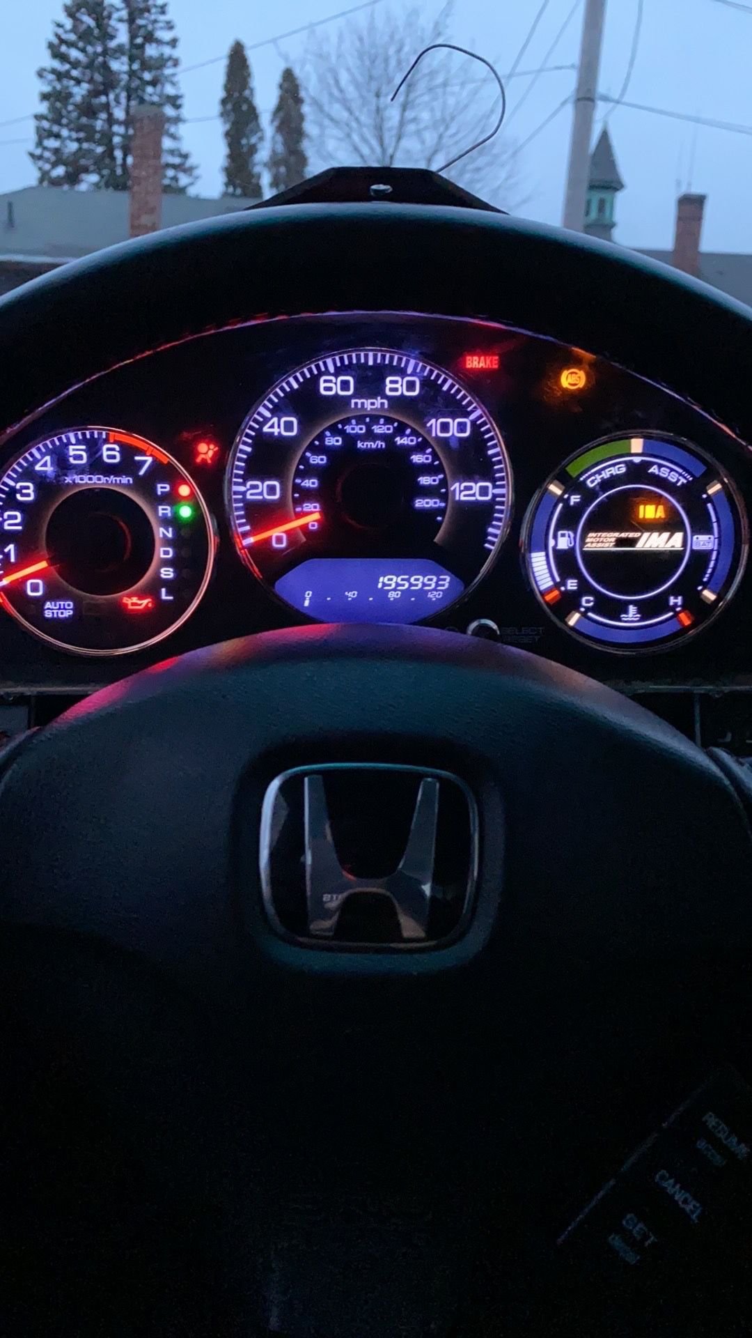 Hybrid 2003 Speedometer Gauge on a Normal Civic 2003, Fit 