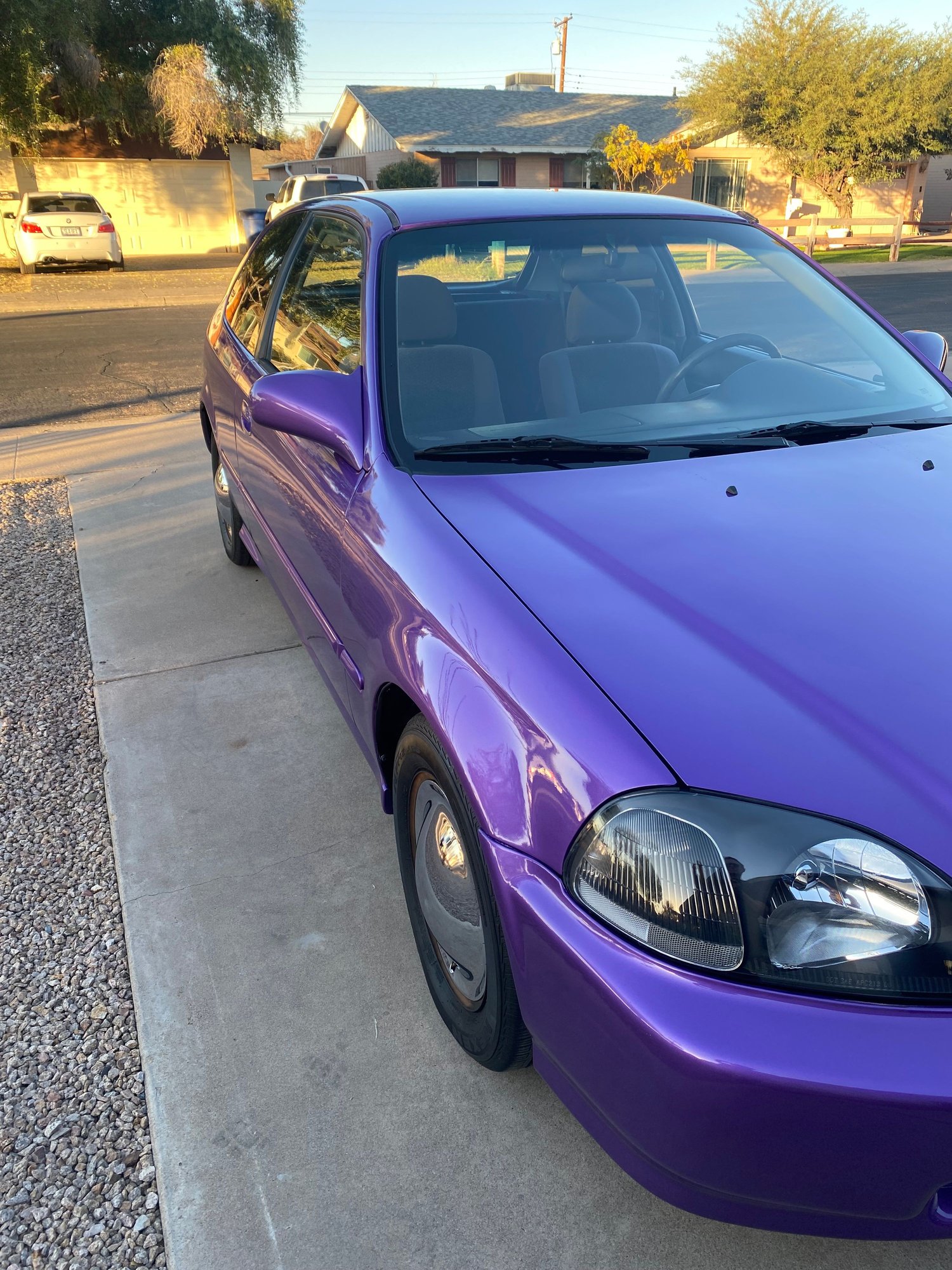 1998 Honda Civic - 1998 Honda Civic DX Hatchback - Used - VIN 2HGEJ6345WH122444 - 128,598 Miles - 4 cyl - 2WD - Manual - Hatchback - Purple - Tempe, AZ 85282, United States