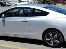 Stock Wheels and Tires a couple of days after I purchased the 2014 Honda Civic EX Coupe