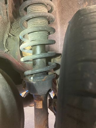 RR oem shock leaking