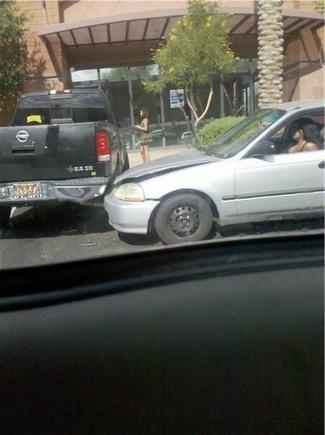 How to move a Nissan Titan out of a wanted parking spot.