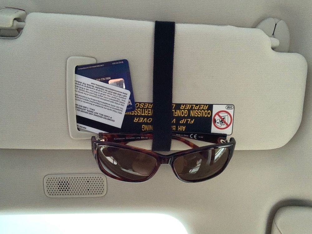 So where do you all place your sunglasses? Holder options? Page 3