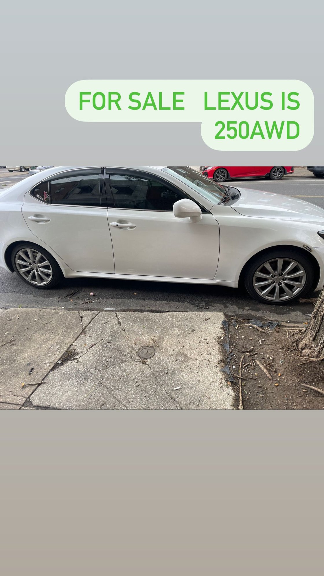 2008 Lexus IS250 - 2008 Lexus is250 awd for sale 6k - Used - VIN JTHCK262385026200 - 145,000 Miles - 6 cyl - AWD - Automatic - Sedan - White - Upper Darby, PA 19082, United States