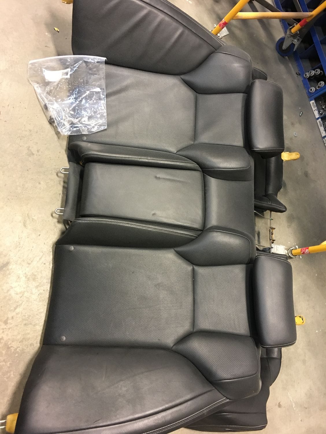 Interior/Upholstery - Black Leather White stitching Neiman Marcus Edition F logo Seat Set - Used - 2008 to 2014 Lexus IS F - Cranberry Twp, PA 16066, United States