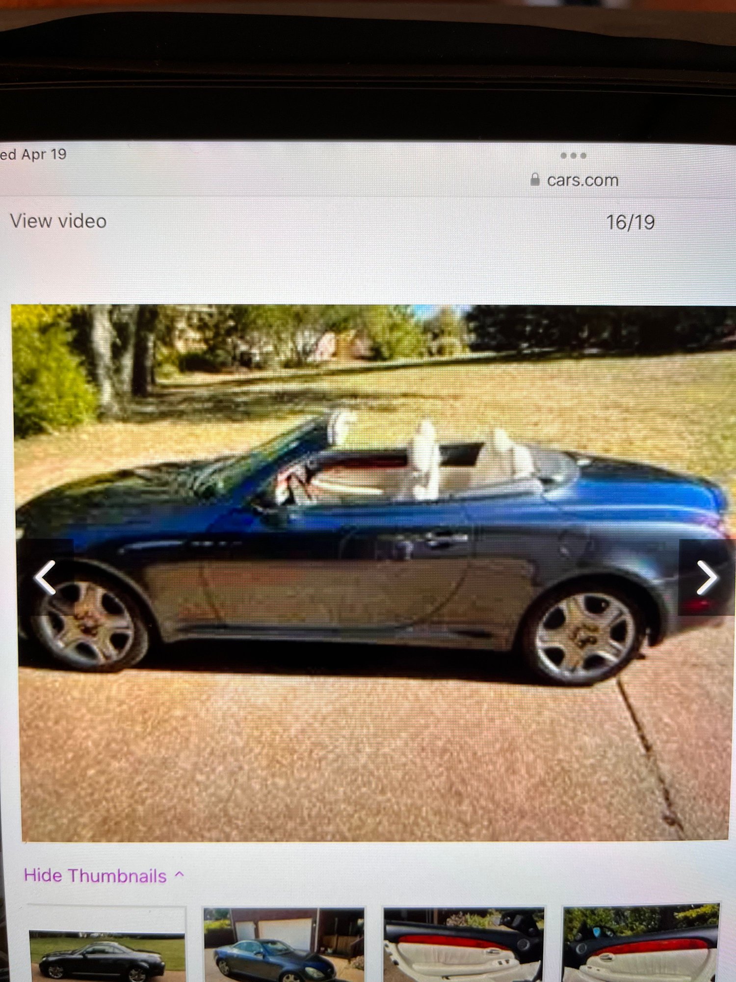2006 Lexus SC430 - 2006 sc 430 - Used - VIN JTHFN48Y769001727 - 8 cyl - 2WD - Automatic - Convertible - Gray - Atlanta, GA 30075, United States