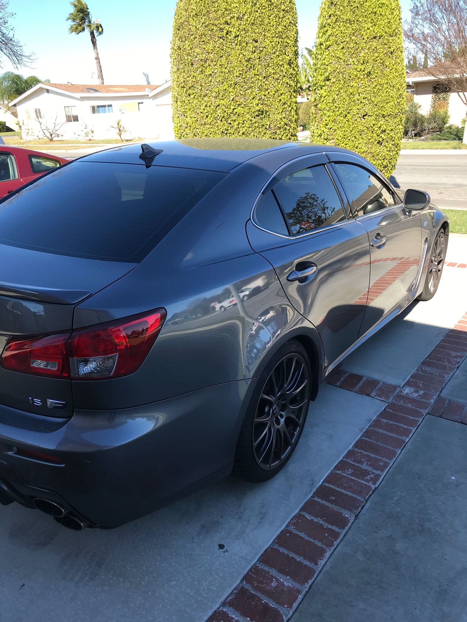 2012 Lexus IS F - 2012 Lexus IS-F Grey with Red Interior - TOMS- 2nd owner - Well maintained - Used - VIN JTHBP5C24C5010616 - 61,000 Miles - 8 cyl - 2WD - Automatic - Sedan - Gray - Huntington Beach, CA 92647, United States