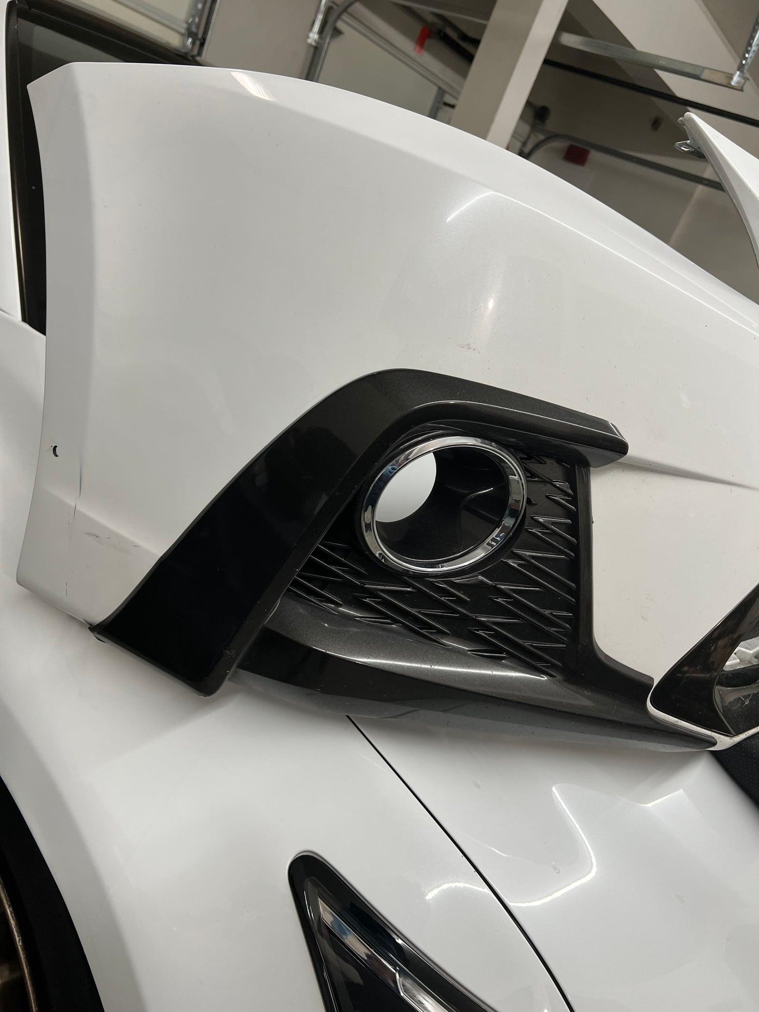 Exterior Body Parts - 2018-2020 F-Sport Fog Lamp Bezels, Black Chrome Mouldings, Front Bumper - Used - 2011 to 2020 Lexus CT200h - Moreno Valley, CA 92555, United States