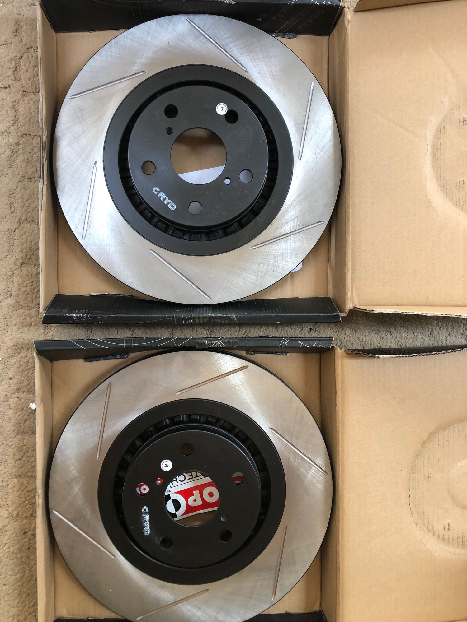 Brakes - Stoptech slotted CRYO treated rotors brand new in the box!! - New - 2006 to 2017 Lexus IS350 - 2014 to 2017 Lexus RC350 - 2005 to 2011 Lexus GS350 - 2012 to 2017 Lexus GS350 - Schaumburg, IL 60195, United States