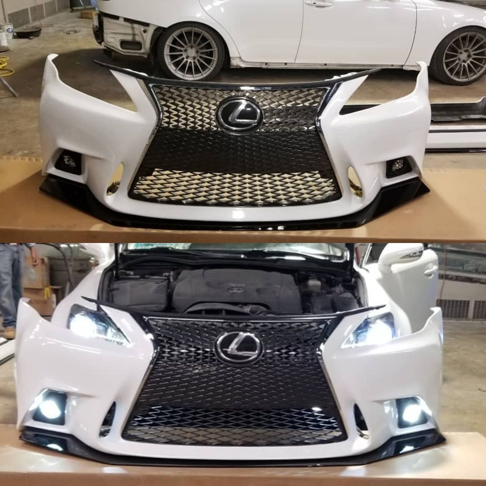 Exterior Body Parts - Custom fabricated 4GS bumper with a 3IS grill for the 2IS - Used - 2006 to 2013 Lexus IS250 - Dublin, OH 43017, United States