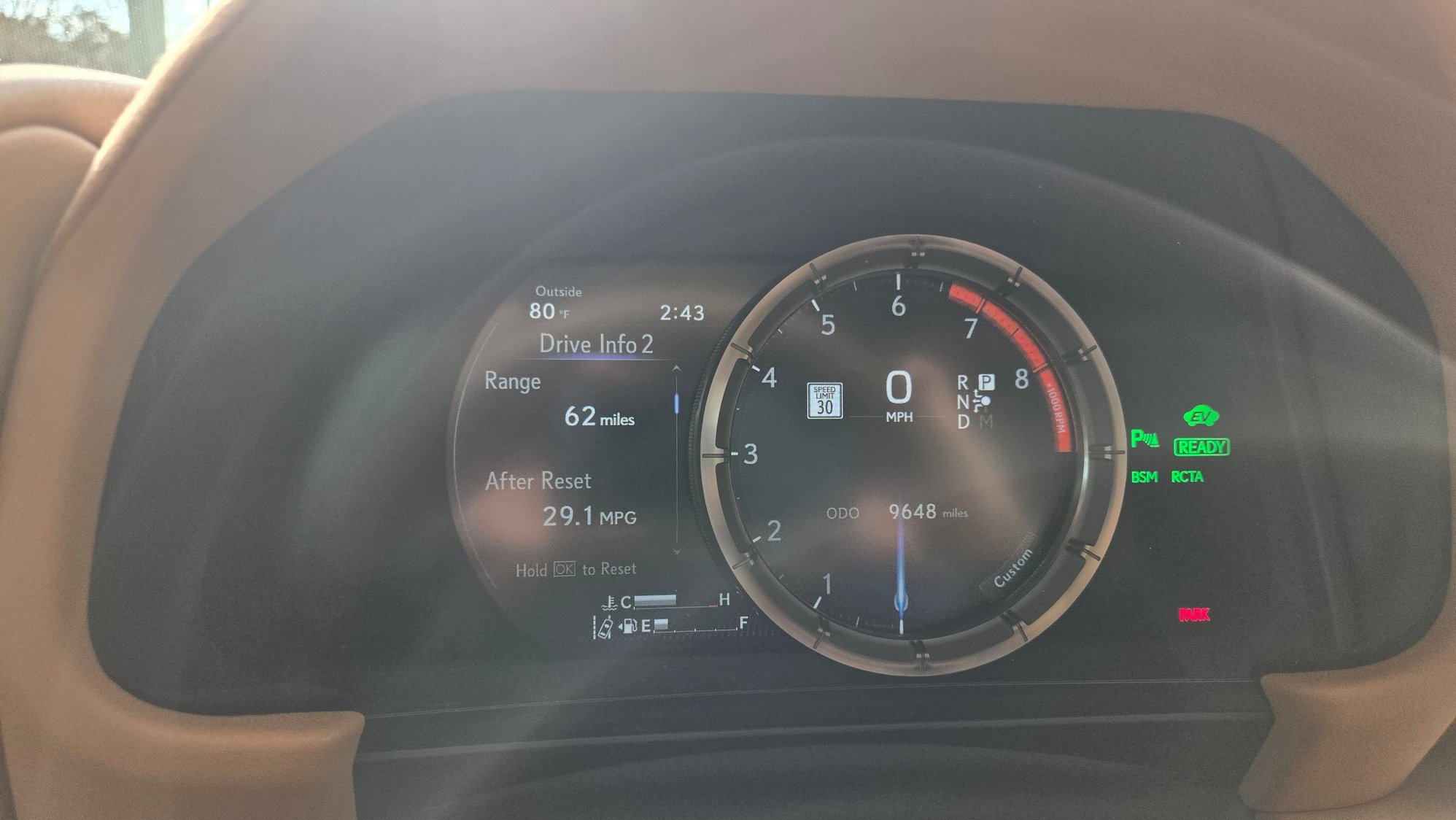 Before fill-up.