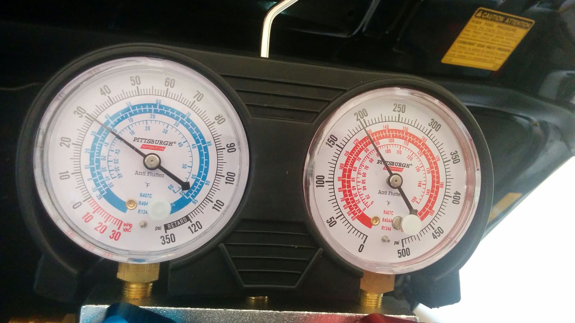 R134a Low Side Pressure Temperature Chart