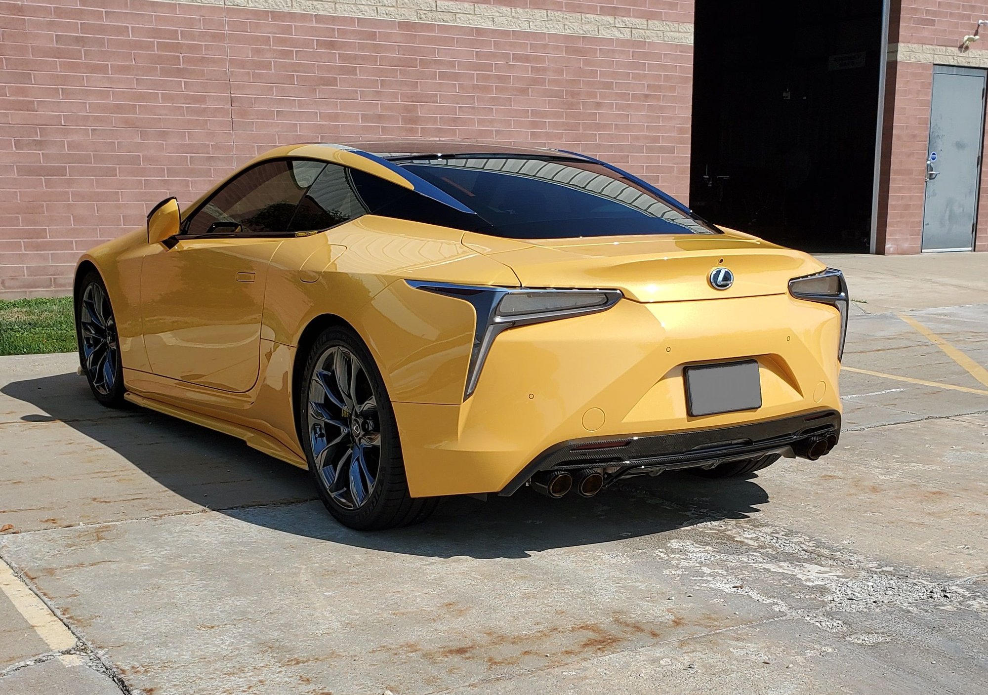 Engine - Exhaust - LC500 Exhaust Tips, Carbon Fiber & Gold, for Stock Exhaust - Used - All Years Lexus LC500 - Chardon, OH 44024, United States