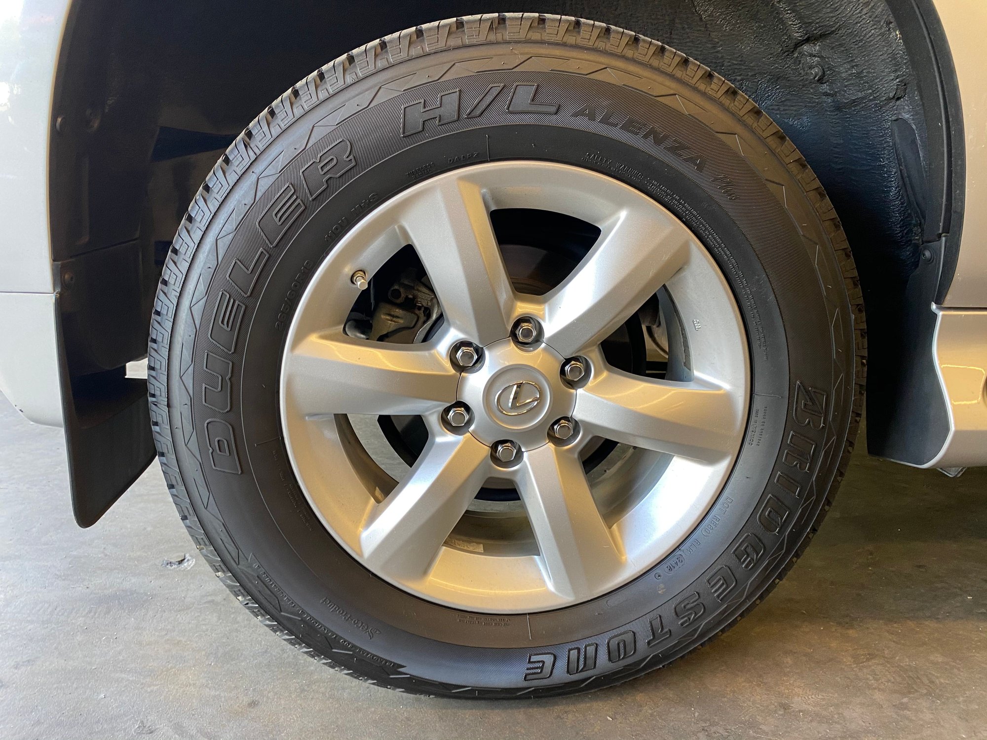 Wheels and Tires/Axles - 265/60R18 Bridgestone Dueler H/L Alenza Plus - Used - El Dorado Hills, CA 95762, United States