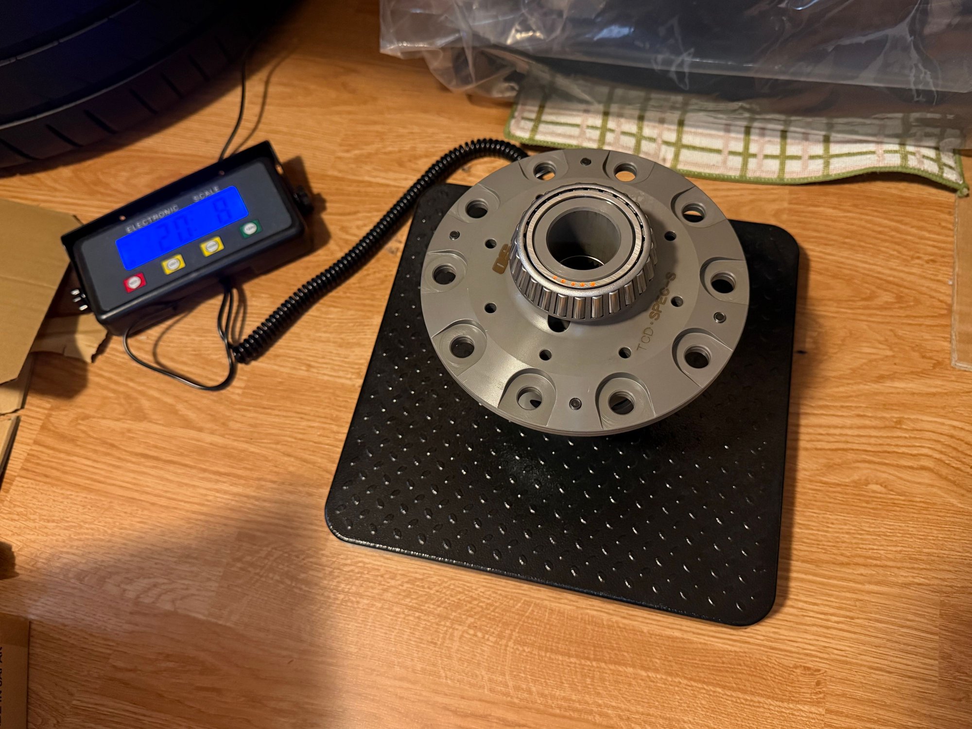 OS Giken weight with bearings.