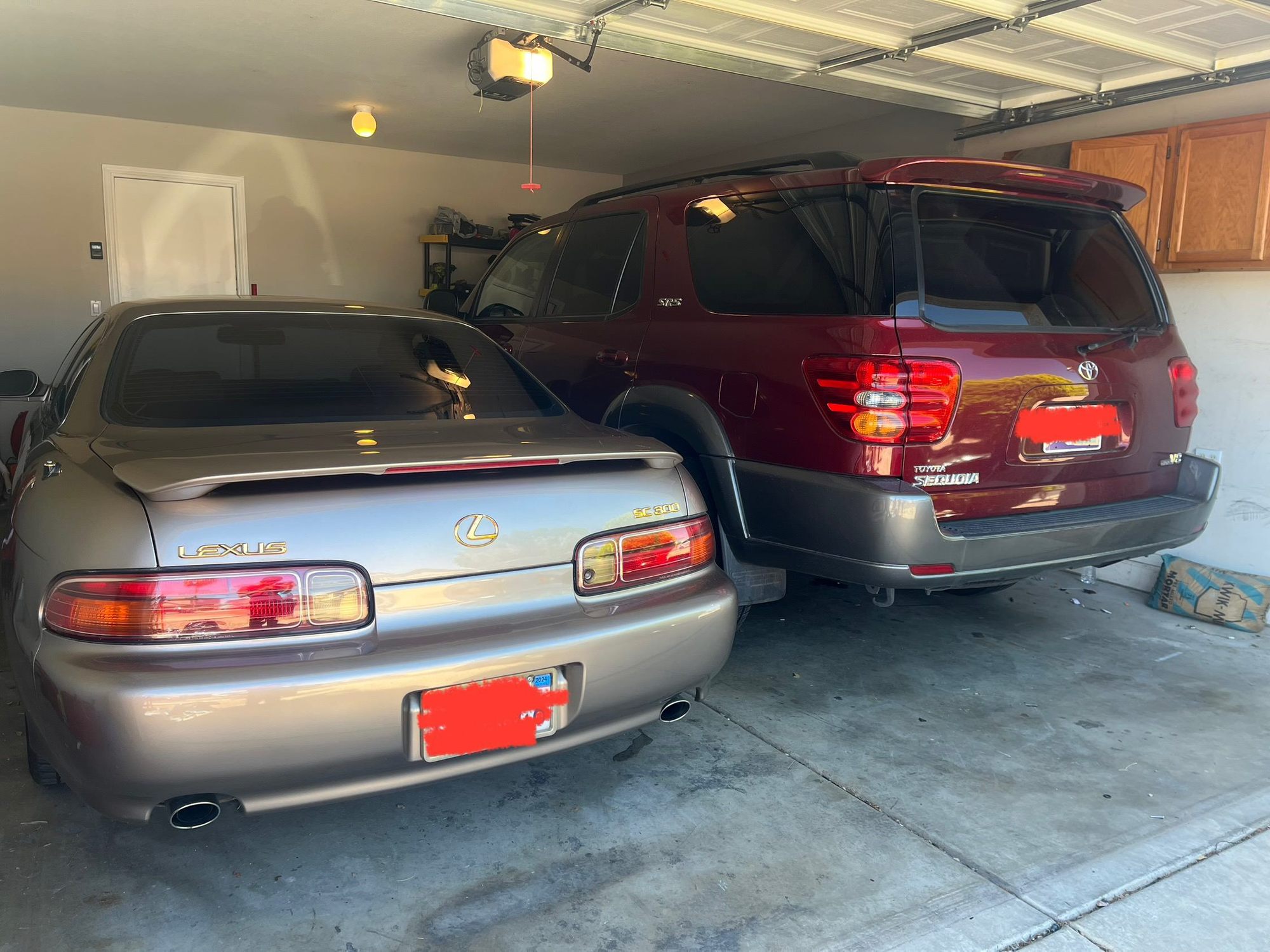 Safe and sound in my garage next to my workhorse!