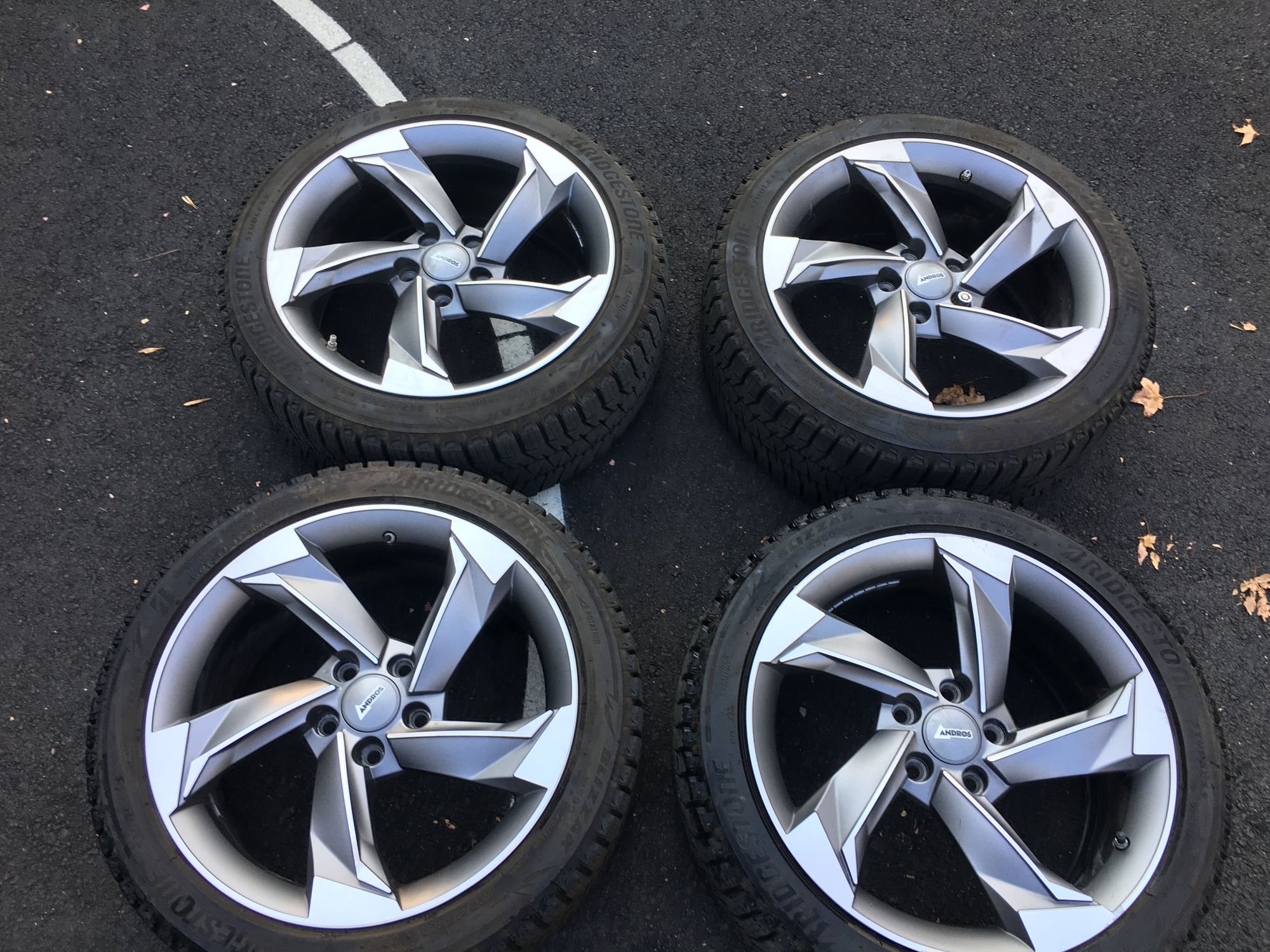 Wheels and Tires/Axles - Bridgestone Blizzak WS90 225/45/R18 + Andros R10 Winter Tire & Rim Package + TPMS - Used - 2008 to 2014 Lexus IS F - All Years Lexus IS - Brooklyn, NY 11230, United States