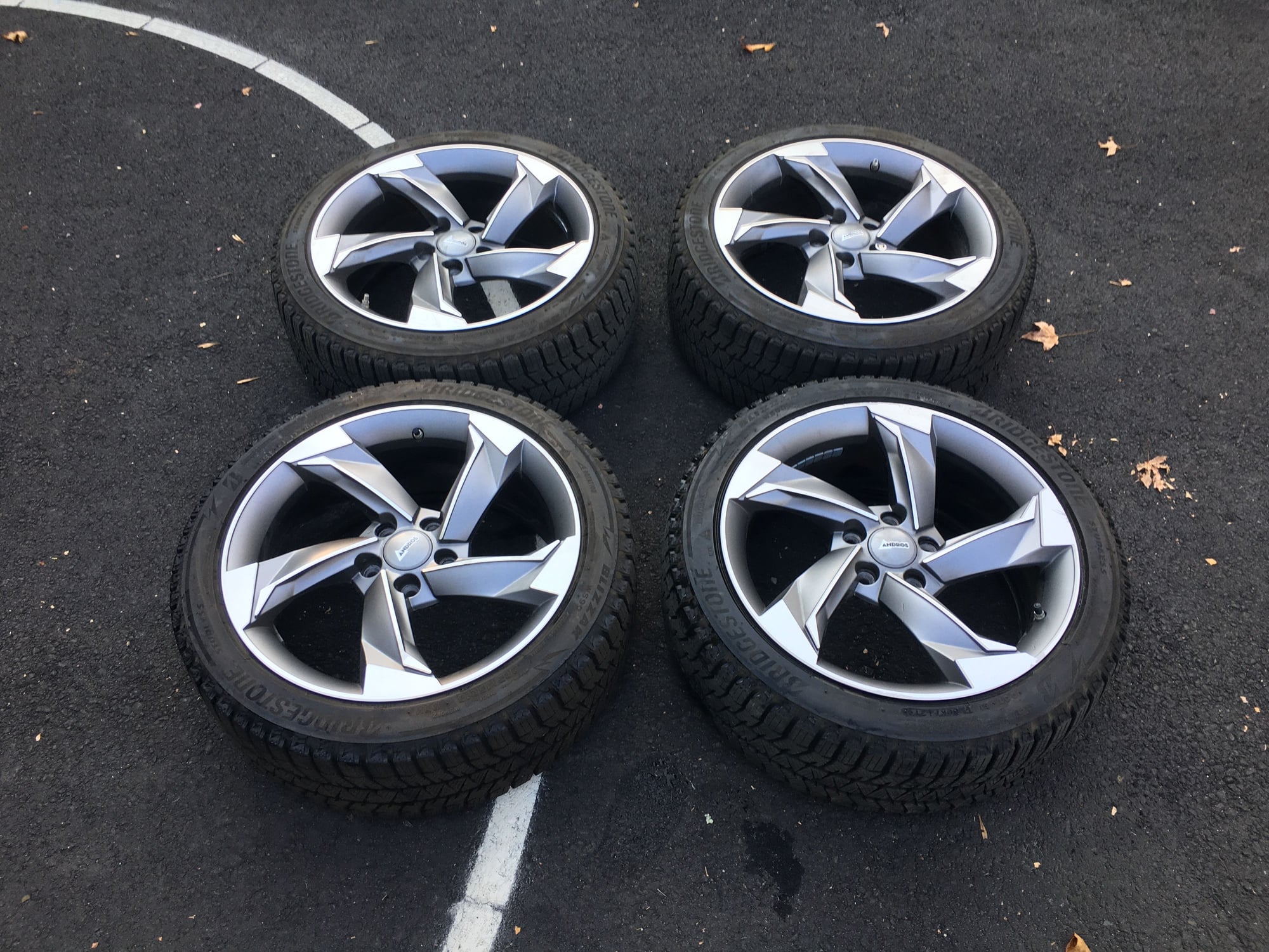 Wheels and Tires/Axles - Bridgestone Blizzak WS90 225/45/R18 + Andros R10 Winter Tire & Rim Package + TPMS - Used - All Years Lexus IS F - All Years Lexus GS F - 2006 to 2024 Lexus IS - All Years Lexus RC F - Oakhurst, NJ 07755, United States