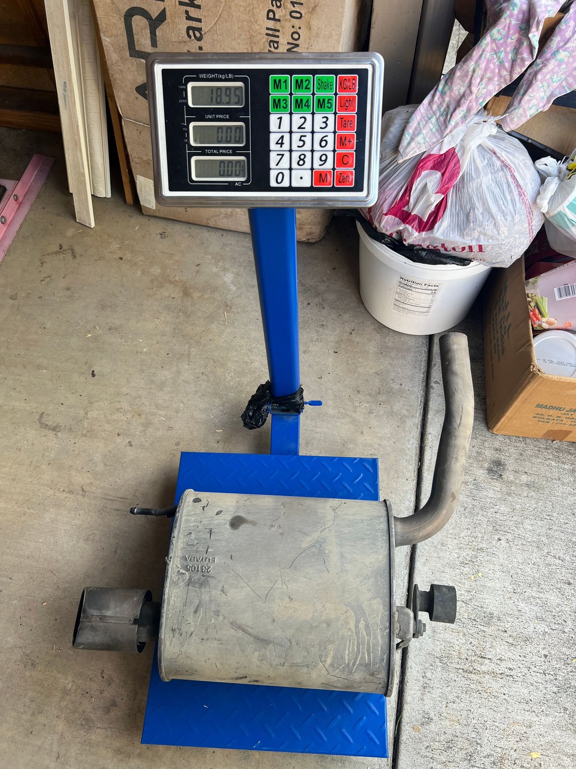 Single OEM muffler 