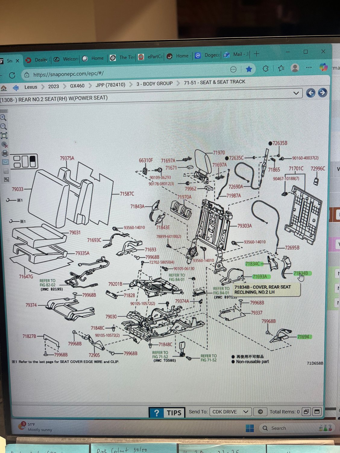 Look at this diagram the ones I have highlighted?? Lmk which one I�ll get you a part number and price 