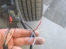This is the wires that go to that male end. Need help with  the orientation of the wires.