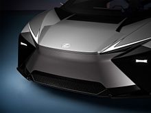Separation of the DRL and Headlights. Lexus Logo on the Bonnet instead of the front Grill. And right angle black triangle. 