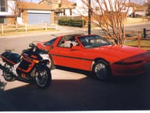 1996, my 1989 Supra Turbo and 1989 Kawasaki ZX-10-sweet rides!