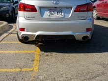 New exhaust  and rear diffuser