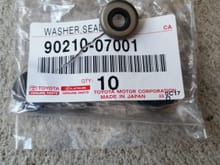 Fresh cam cover bolt washers