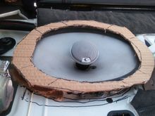 Home made cardboard speaker template