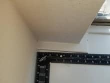 Found a few crooked wall sections on the window seat ledges...Foreman has the subcontractors coming back to fix the screw up.  They aren't just a little crooked.  My wife noticed it from the doorway of every room.