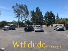 He could have parked anywhere else…literally anywhere….wtf…..LOL