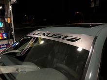 Closer look at the custom matte/gloss combo banner. Thought this would look sleek but still agressive 