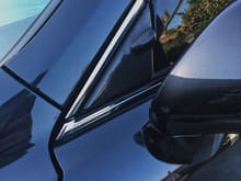 CF extended triangle side mirror 